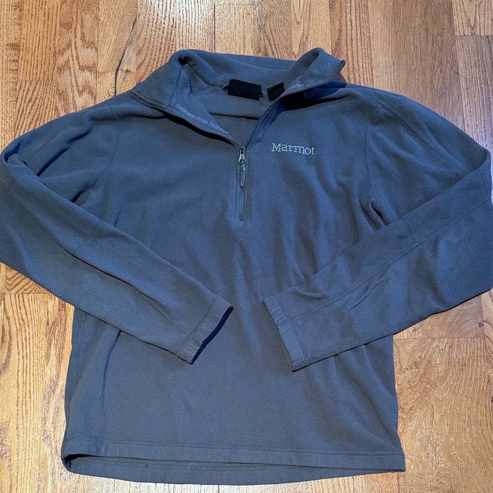 Marmot grey quarter zip fleece size small